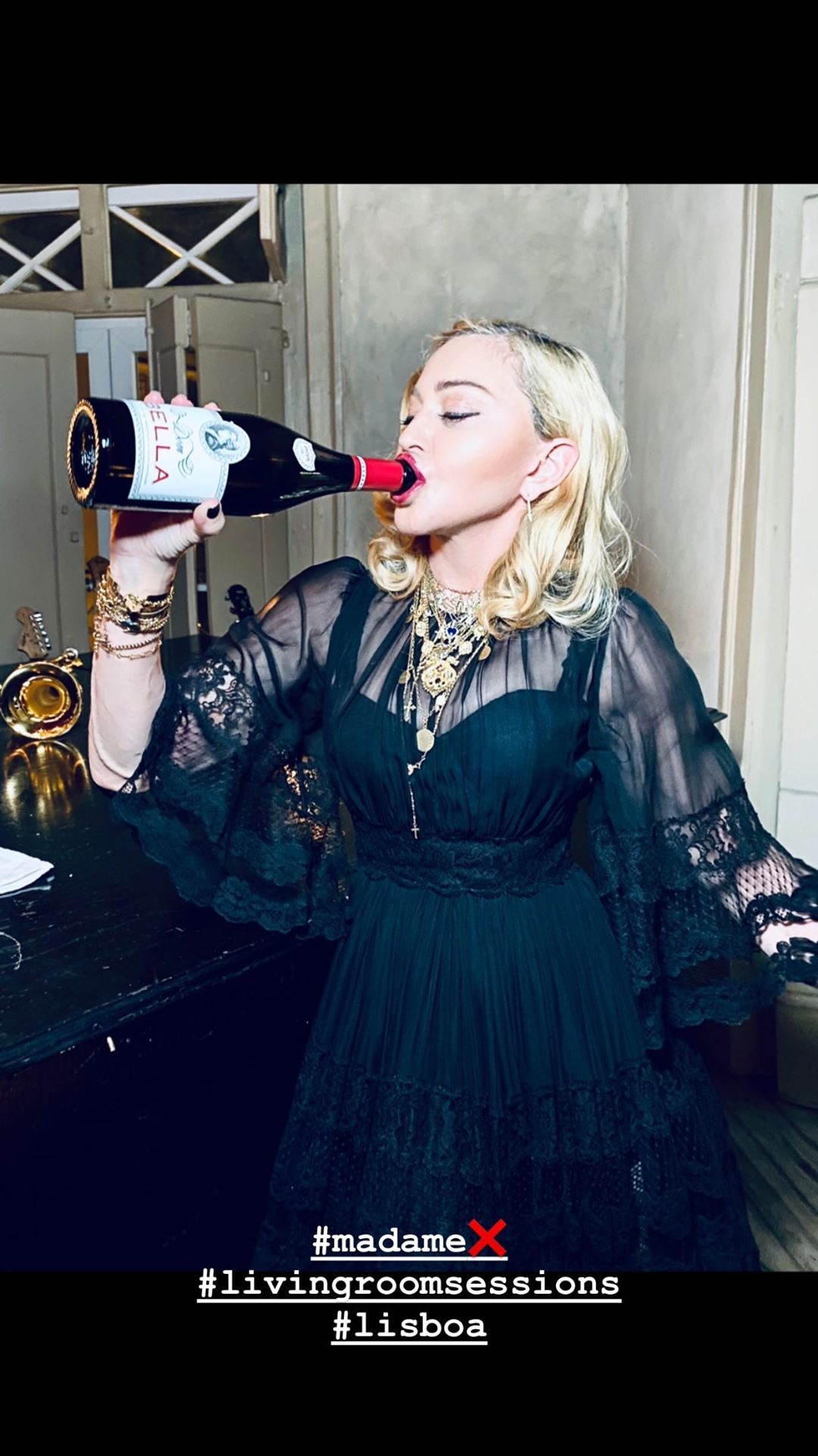 Madonna wears Ana Moura X Portugal Jewels necklace