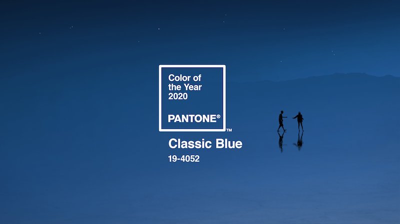 Classic Blue, the color of 2020