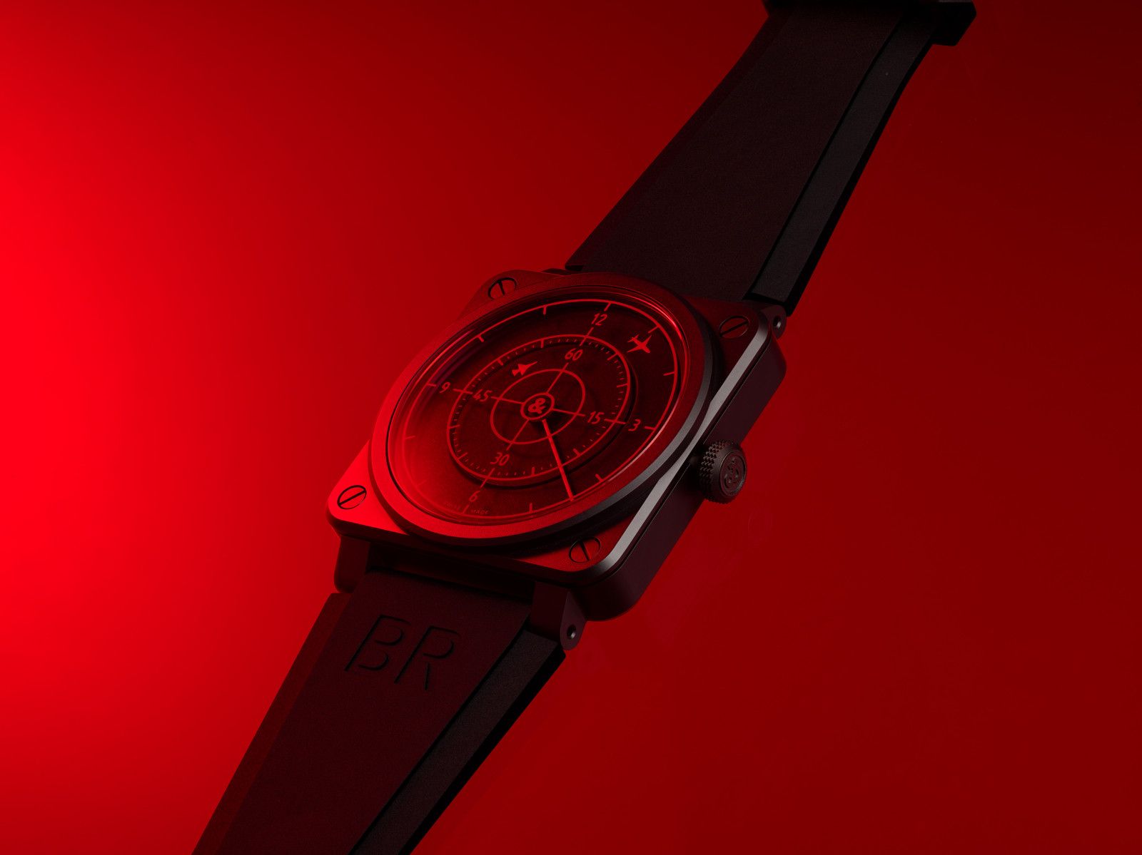 Bell & Ross desenvolve o BR 03-92 Red Radar Ceramic