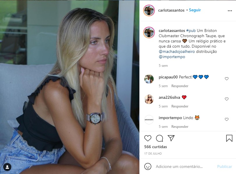 Carlota Santos publishes post Briston