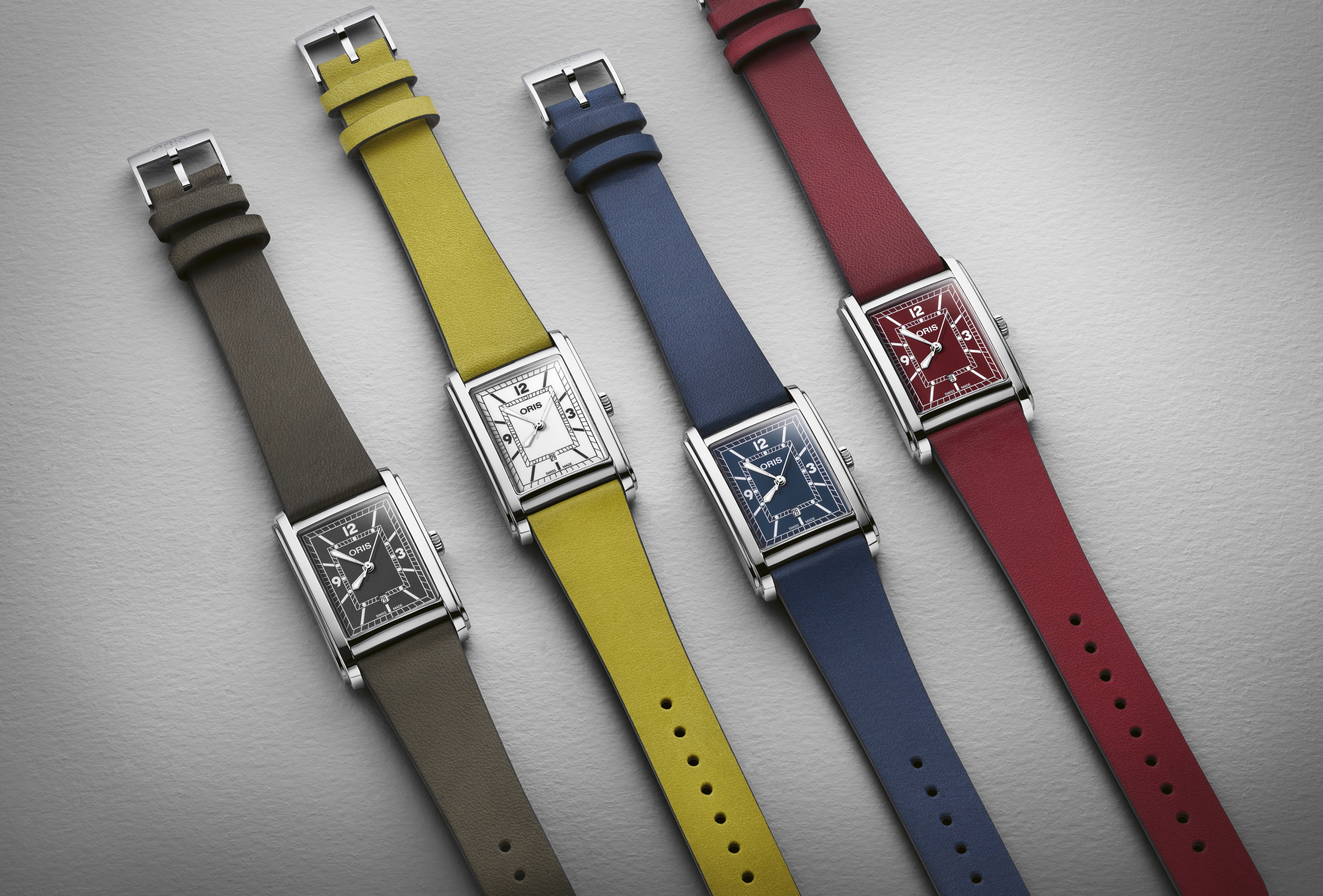 Oris apresenta relógio Rectangular inspirado no estilo Art Déco