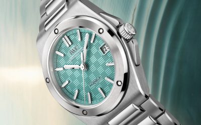 IWC Schaffhausen veste o Ingenieur Automatic 35 de azul Pool